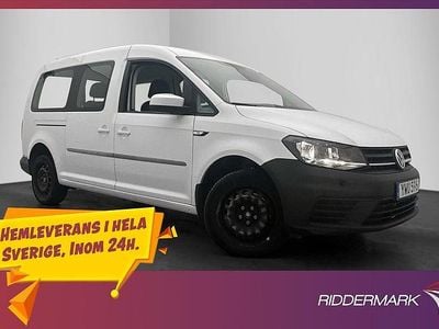 Vit Begagnad 2019 VW Caddy Maxi Life Life Minibuss | 229 900 kr