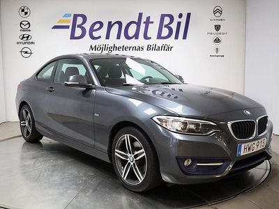 Begagnad BMW 220 Sport Line 184 HK (135 kW) 2015 Mineralgrå metallic Sportkupé