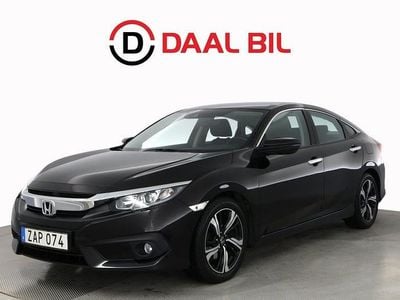 Begagnad Honda Civic 182 HK (133 kW) 2017 Svart Sedan