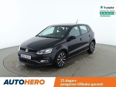 Svart Begagnad 2016 VW Polo Halvkombi | 123 000 kr (Marknadspris)
