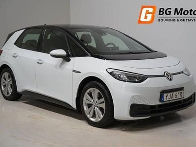 Begagnad VW ID.3 Pro Performance 150 kW (204 HK) 2021 Vit Halvkombi