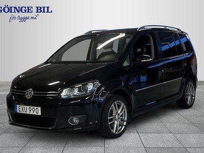 Svart Begagnad 2015 VW Touran GT Minibuss | 185 000 kr (Bra pris)