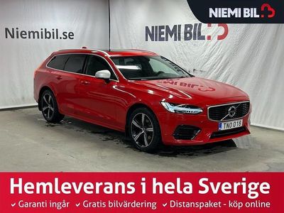 Röd Begagnad 2019 Volvo V90 R-Design Kombi | 349 900 kr (Dyr)
