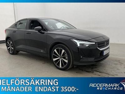 Svart Begagnad 2021 Polestar 2 Long Range Dual motor Halvkombi | 319 800 kr (Marknadspris)