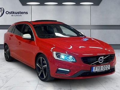 Röd Begagnad 2015 Volvo V60 R-Design Kombi | 179 900 kr (Lite dyr)