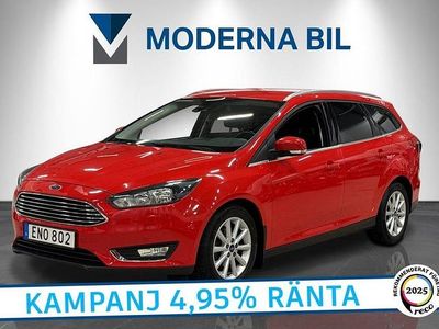 Röd Begagnad 2015 Ford Focus Titanium Kombi | 109 400 kr (Lite dyr)