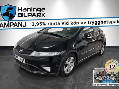 Svart Begagnad 2011 Honda Civic Sport Halvkombi | 49 995 kr (Marknadspris)