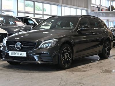 begagnad Mercedes C300 T de 306hk Plug in AMG Night Edition Coc