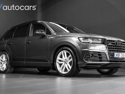 Grå Begagnad 2018 Audi Q7 S-Line SUV | 448 000 kr (Lite dyr)