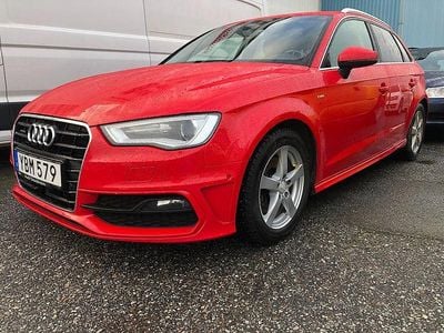 Begagnad Audi A3 Sportback S-Line 184 HK (135 kW) 2016 Röd Halvkombi