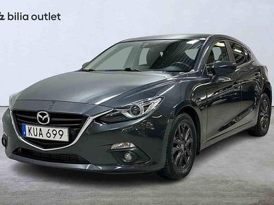 Grå Begagnad 2015 Mazda 3 Inclusive Halvkombi | 134 900 kr (Marknadspris)