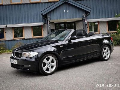 Svart Begagnad 2009 BMW 120 Cabriolet Advantage Cab | 89 900 kr