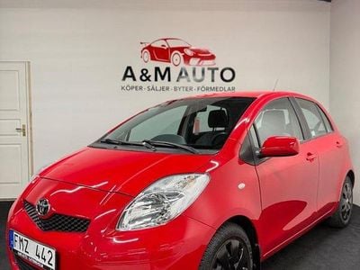 Röd Begagnad 2009 Toyota Yaris Halvkombi | 69 700 kr (Marknadspris)