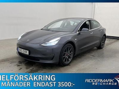 Begagnad Tesla Model 3 Long Range AWD 366 kW (498 HK) 2019 Grå Sedan