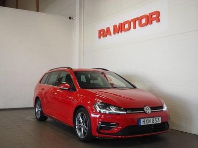 Röd Begagnad 2018 VW Golf VII R-line Kombi | 179 900 kr (Marknadspris)