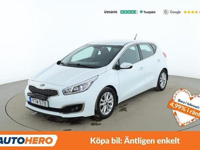 Begagnad Kia Ceed Advance 136 HK (100 kW) 2017 Vit Halvkombi
