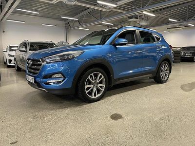 Begagnad Hyundai Tucson Premium 185 HK (136 kW) 2015 Ljusblå SUV