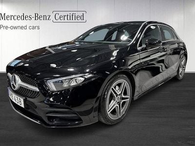 Svart Begagnad 2021 Mercedes A180 AMG line | 219 900 kr (Marknadspris)