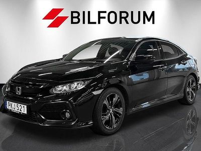 Svart Begagnad 2017 Honda Civic Elegance Halvkombi | 114 900 kr (Marknadspris)