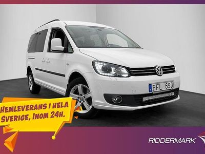 Vit Begagnad 2014 VW Caddy Maxi Minibuss | 179 800 kr