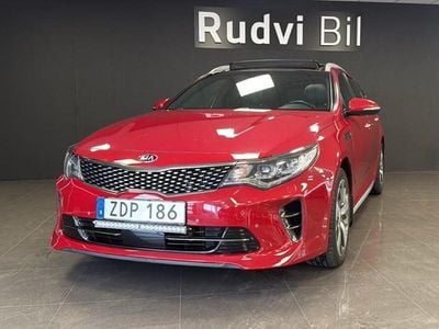 Begagnad Kia Optima GT-Line 141 HK (103 kW) 2017 Röd Kombi