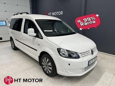 Vit Begagnad 2015 VW Caddy Maxi Life Life Minibuss | 149 800 kr (Superpris)