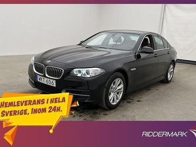 Svart Begagnad 2015 BMW 520 Sedan | 174 800 kr (Marknadspris)