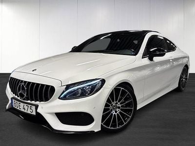 Begagnad Mercedes C220 AMG 170 HK (125 kW) 2018 Vit Sportkupé