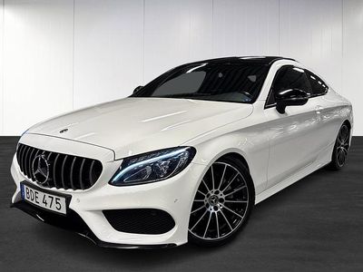 Vit Begagnad 2018 Mercedes C220 AMG Sportkupé | 279 900 kr (Marknadspris)