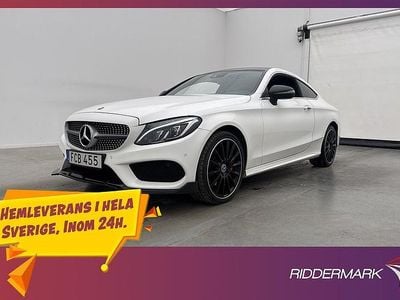 Vit Begagnad 2017 Mercedes C200 AMG Sportkupé | 269 800 kr (Lite dyr)