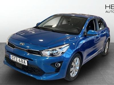 Begagnad Kia Rio Advance 101 HK (74 kW) 2021 Blå Halvkombi