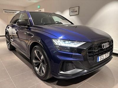 Begagnad Audi Q8 S-Line 286 HK (210 kW) 2020 Blå SUV