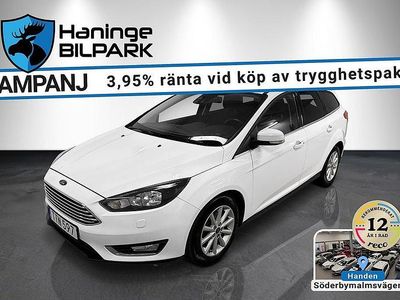 Begagnad Ford Focus Titanium 126 HK (92 kW) 2017 Vit Kombi