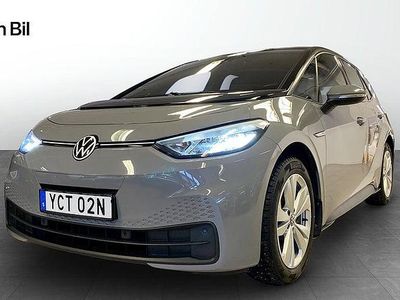 Begagnad VW ID.3 Pro Performance 150 kW (204 HK) 2020 Grå Halvkombi