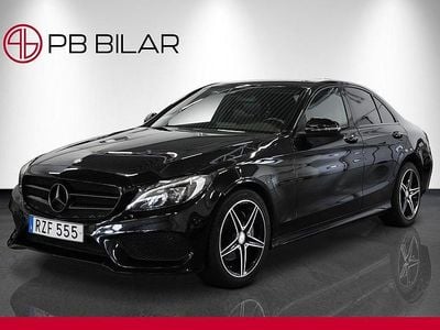 Svart Begagnad 2015 Mercedes C220 AMG line Sedan | 189 900 kr (Marknadspris)