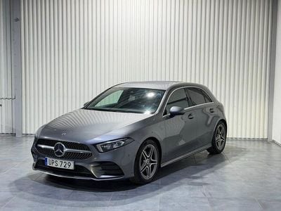 Begagnad Mercedes A200 AMG 163 HK (119 kW) 2018 Mörkgrå (grå) Halvkombi