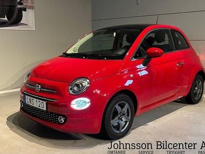 Begagnad Fiat 500 Lounge 69 HK (50 kW) 2018 Röd Halvkombi