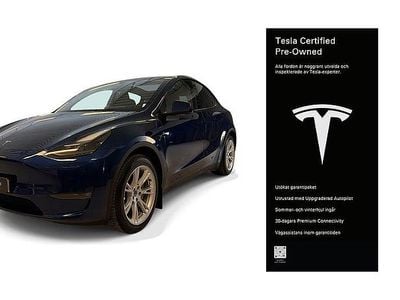 Begagnad Tesla Model Y Long Range AWD 378 kW (514 HK) 2022 Blå SUV