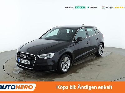 Begagnad Audi A3 Sportback 150 HK (110 kW) 2018 Svart Halvkombi