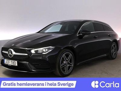 Svart Begagnad 2021 Mercedes CLA250e Shooting Brake AMG Kombi | 301 990 kr (Marknadspris)