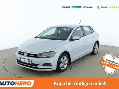 Begagnad VW Polo Comfortline 95 HK (69 kW) 2018 Vit Halvkombi