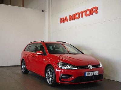 Röd Begagnad 2018 VW Golf VII R-line Kombi | 169 900 kr (Marknadspris)