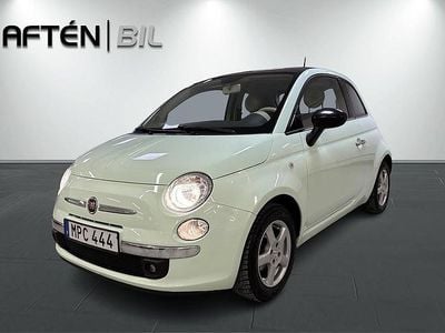 Begagnad Fiat 500 Lounge 69 HK (50 kW) 2014 Grön Halvkombi