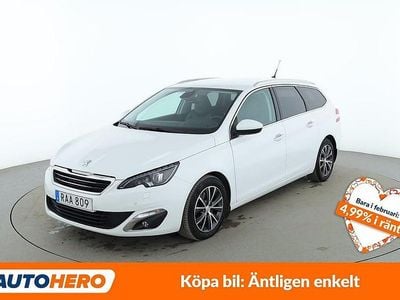 Begagnad Peugeot 308 SW Allure 151 HK (111 kW) 2015 Vit Kombi