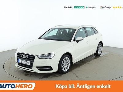 Begagnad Audi A3 Sportback Attraction 110 HK (80 kW) 2014 Vit Halvkombi