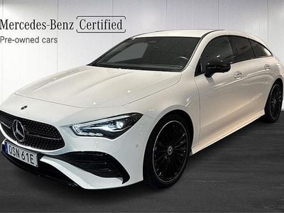 Vit Begagnad 2024 Mercedes CLA200 Shooting Brake AMG Line Premium Kombi | 378 900 kr (Bra pris)