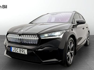 Svart (black magic metallic) Begagnad 2023 Skoda Enyaq iV SportLine SUV | 409 000 kr (Marknadspris)