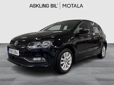 Begagnad VW Polo 90 HK (66 kW) 2016 Svart Halvkombi