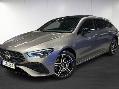 Svart Begagnad 2024 Mercedes CLA250e Shooting Brake Advanced Plus Kombi | 449 900 kr (Dyr)