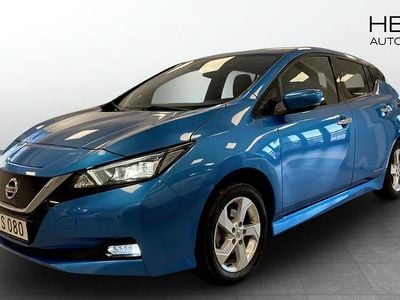 Begagnad Nissan Leaf Tekna 160 kW (218 HK) 2021 Blå Halvkombi